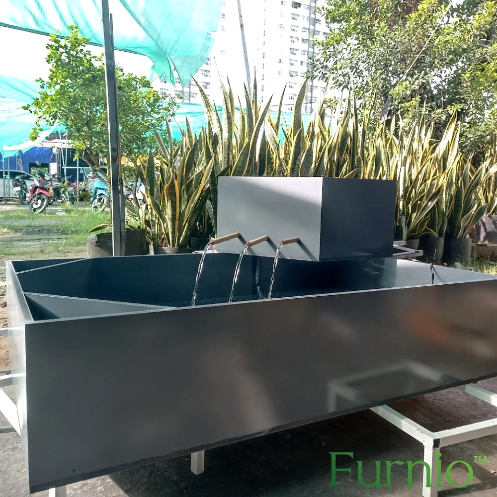 Bể cá composite có thác nước sản xuất tại Furnio