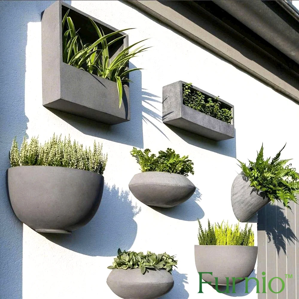 Bộ chậu composite treo tường nhiều kiểu dáng của Furnio