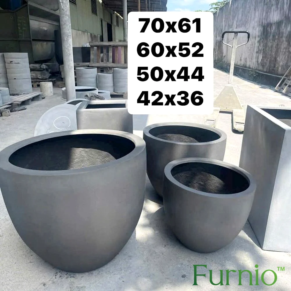 Chậu composite tròn size 70x61, 60x52, 50x44, 42x36 cm